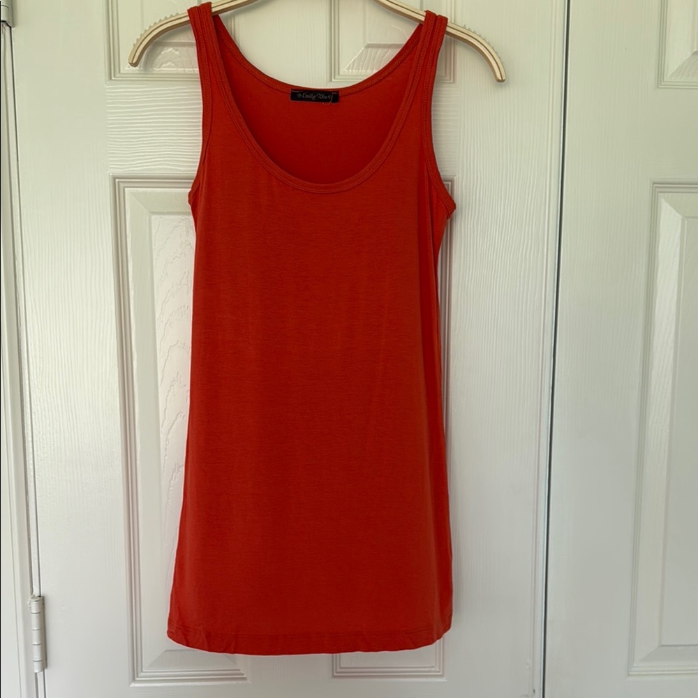 Emily Blu- Burnt orange tank. Size xs Women's